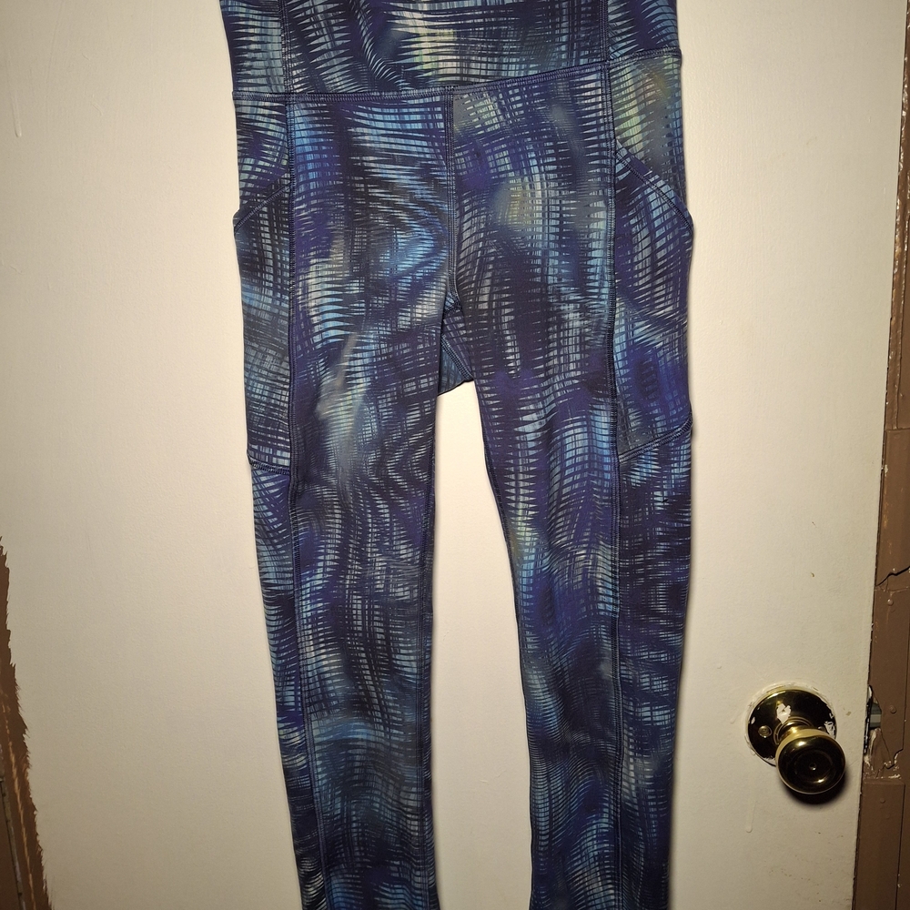 Blue‎ Patterned Womens Leggings